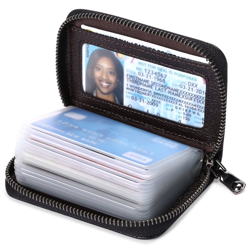 Unisex futrola za kartice i novčanik od prve sloje kože, RFID zaštita, model GLQ204