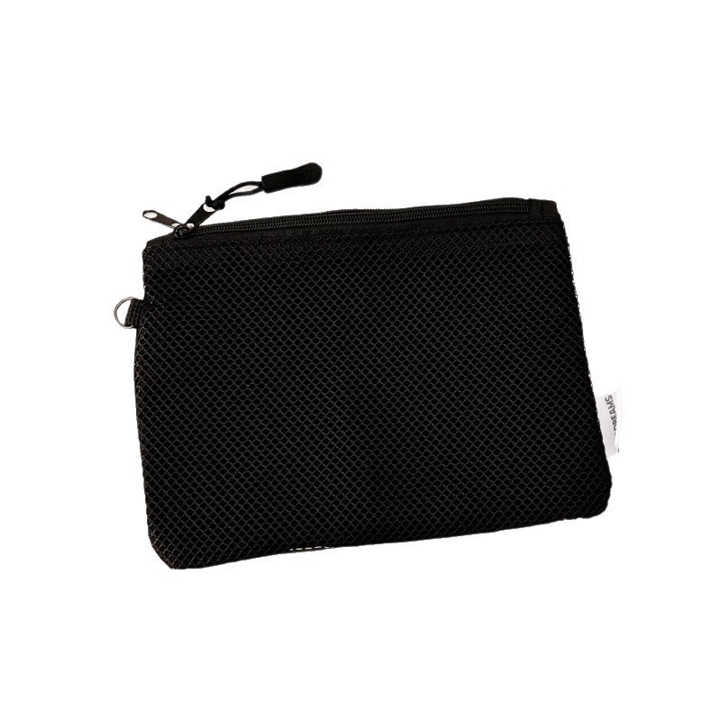 Geantă de depozitare pentru cabluri, din plasă, în stil poșetă, organizator respirabil pentru machiaj și accesorii