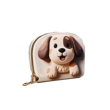 Монетник с котешки принт и кардхолдър за момичета, PU кожа, 11 слота за карти, подплата полиестер, есен 2025