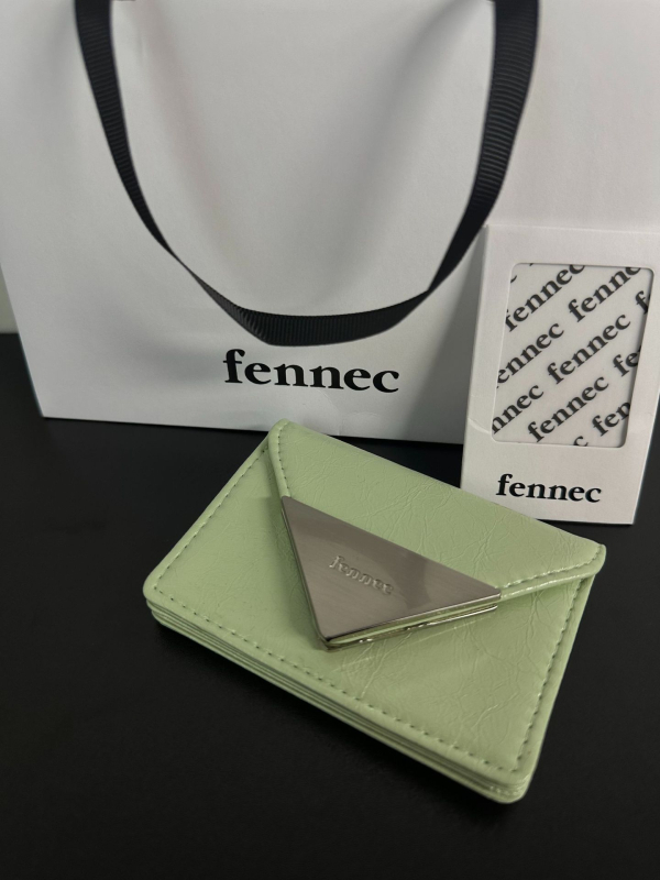 Fennec четирислотов портфейл за карти с триъгълно отваряне, PU кожа, водоустойчив, унисекс