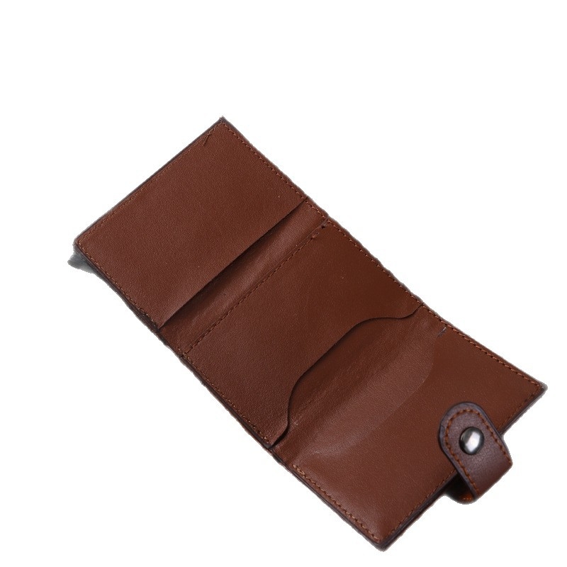 Držač kartica RFID zaštita od krađe od PU kože sa kopčom, unisex, poslovni stil, PU podstava, mogućnost pohrane