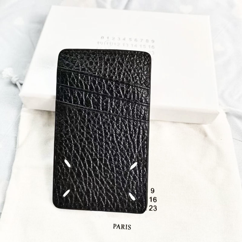 PYC УНИСЕКС вертикален портфейл за карти — кожа от първи слой, четирипрътен шев, принт с букви