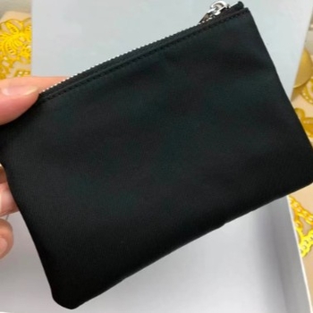 PU монетник с цип, унисекс дизайн, портфейл за карти с няколко слота, компактен, подплата от полиестер.