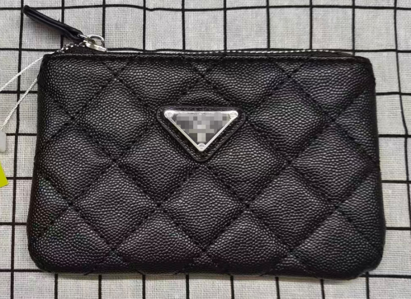 PU монетник с цип, унисекс дизайн, портфейл за карти с няколко слота, компактен, подплата от полиестер.