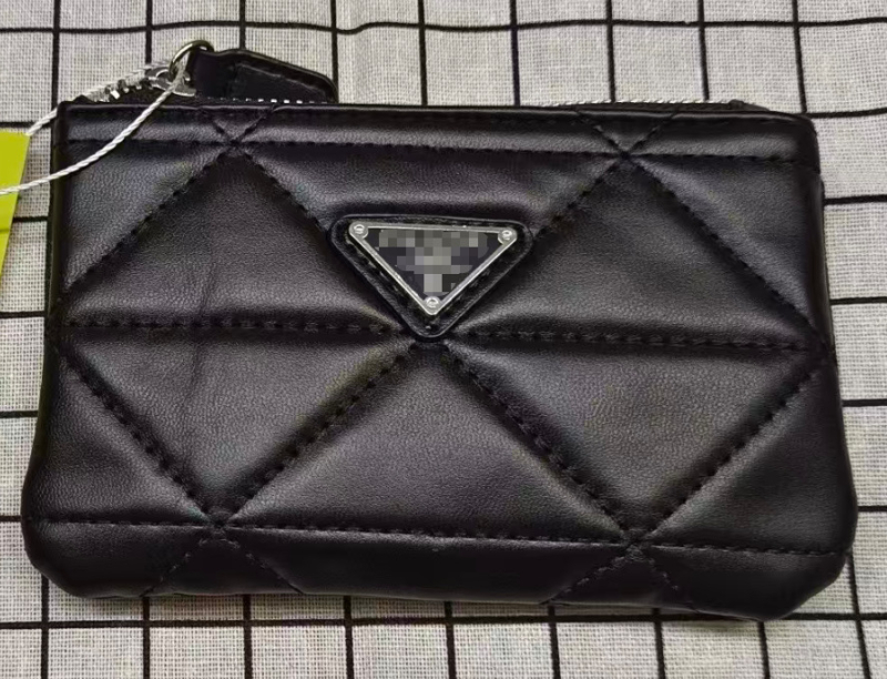 PU монетник с цип, унисекс дизайн, портфейл за карти с няколко слота, компактен, подплата от полиестер.