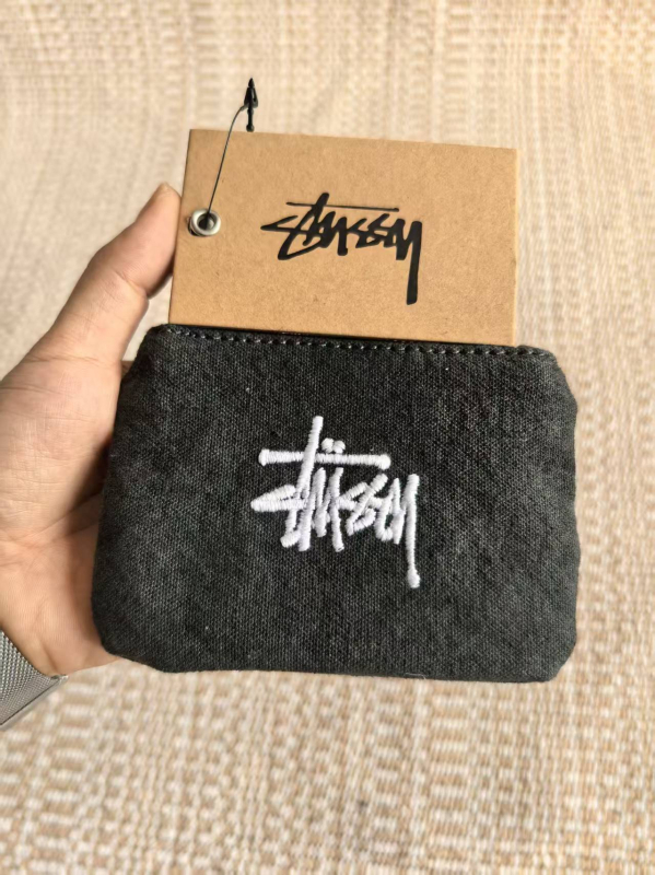 Portofel pentru monede din pânză, cu model litere, căptușeală din nylon, unisex, Primăvara 2025