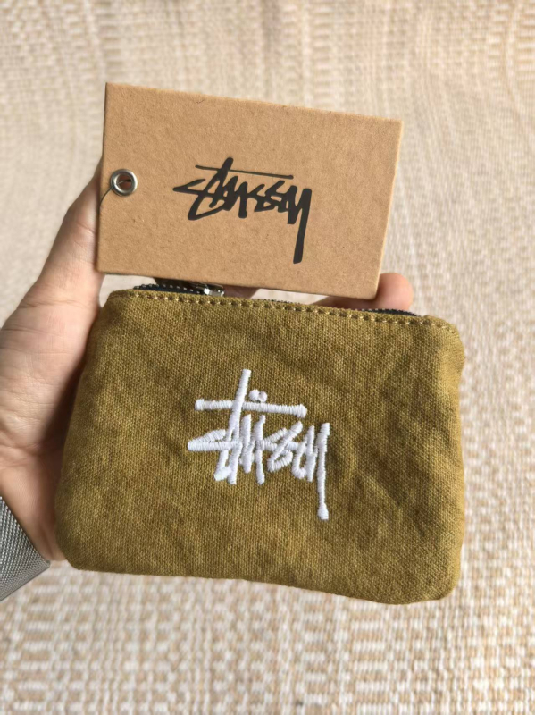 Portofel pentru monede din pânză, cu model litere, căptușeală din nylon, unisex, Primăvara 2025