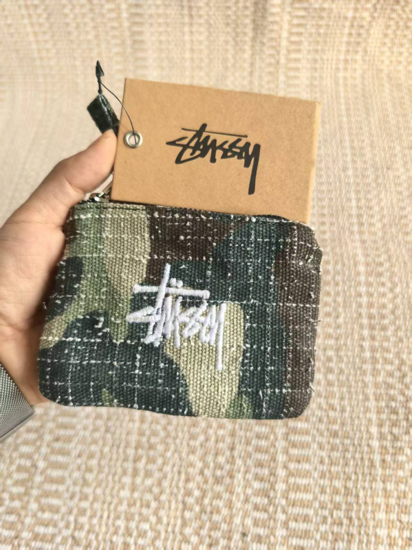 Portofel pentru monede din pânză, cu model litere, căptușeală din nylon, unisex, Primăvara 2025