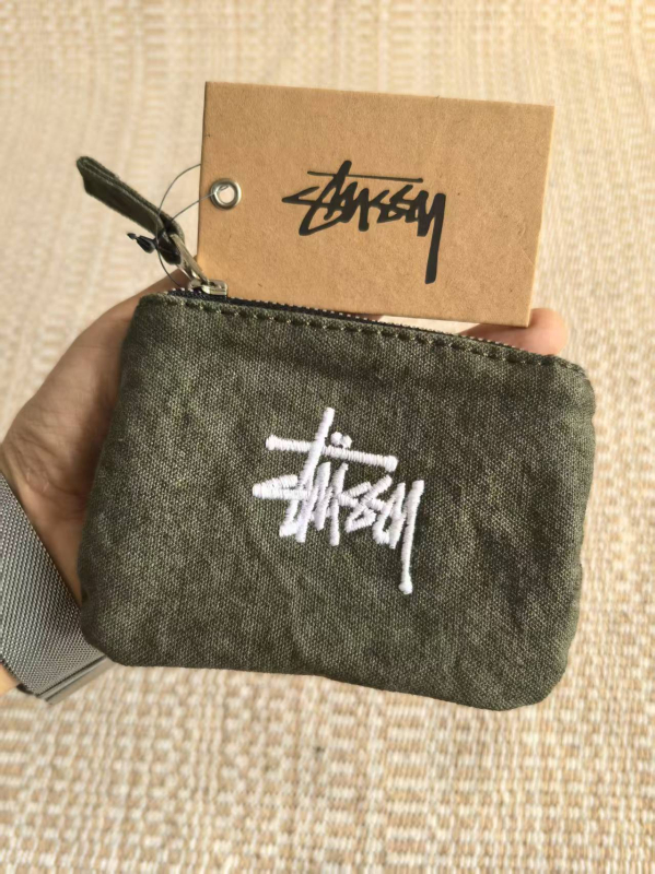 Portofel pentru monede din pânză, cu model litere, căptușeală din nylon, unisex, Primăvara 2025