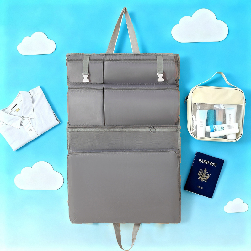 Sedem v jednom cestovná taška na uskladnenie, Oxfordová tkanina, štýl kabelky na rameno, cestovný organizér pre kozmetiku a kuchynské uloženie