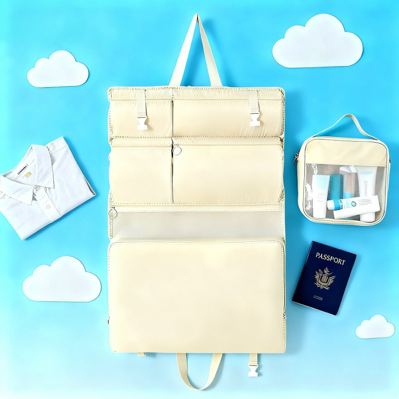 Sedem v jednom cestovná taška na uskladnenie, Oxfordová tkanina, štýl kabelky na rameno, cestovný organizér pre kozmetiku a kuchynské uloženie