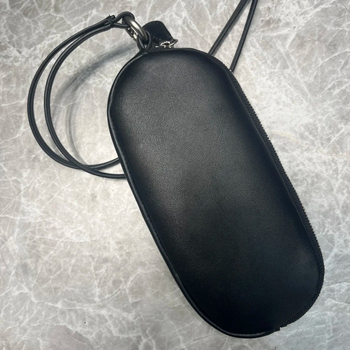 Puzdro na okuliare a mince z kozej kože, unisex, mestský štýl, podšívka z ovčej kože