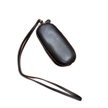 Puzdro na okuliare a mince z kozej kože, unisex, mestský štýl, podšívka z ovčej kože