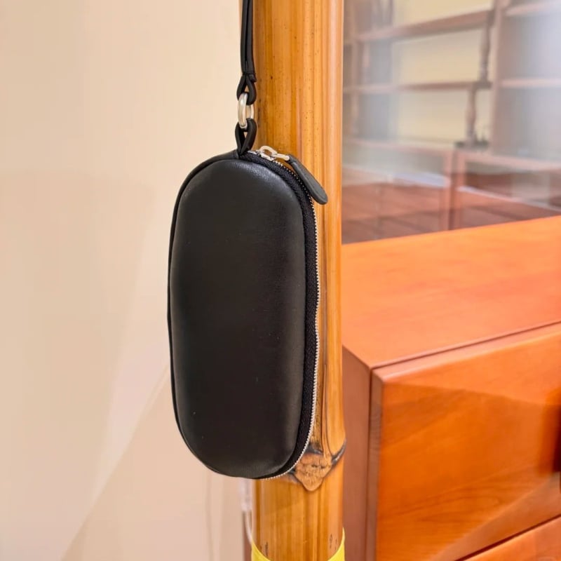 Puzdro na okuliare a mince z kozej kože, unisex, mestský štýl, podšívka z ovčej kože