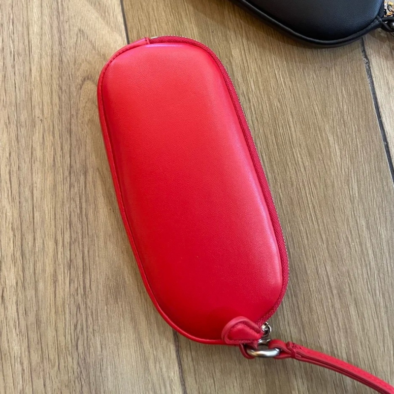 Puzdro na okuliare a mince z kozej kože, unisex, mestský štýl, podšívka z ovčej kože