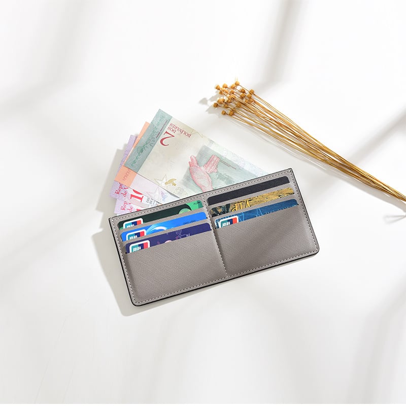 Държач за карти от PU кожа, унисекс, градски минималистичен стил, 1 отделение