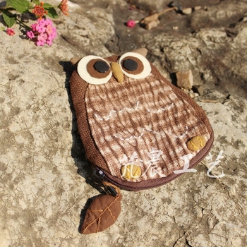 Novčanik za kovanice i torbica za slušalice, cvjetni uzorak, pamuk materijal, tie-dye, pamuk podstava, za svakodnevnu upotrebu