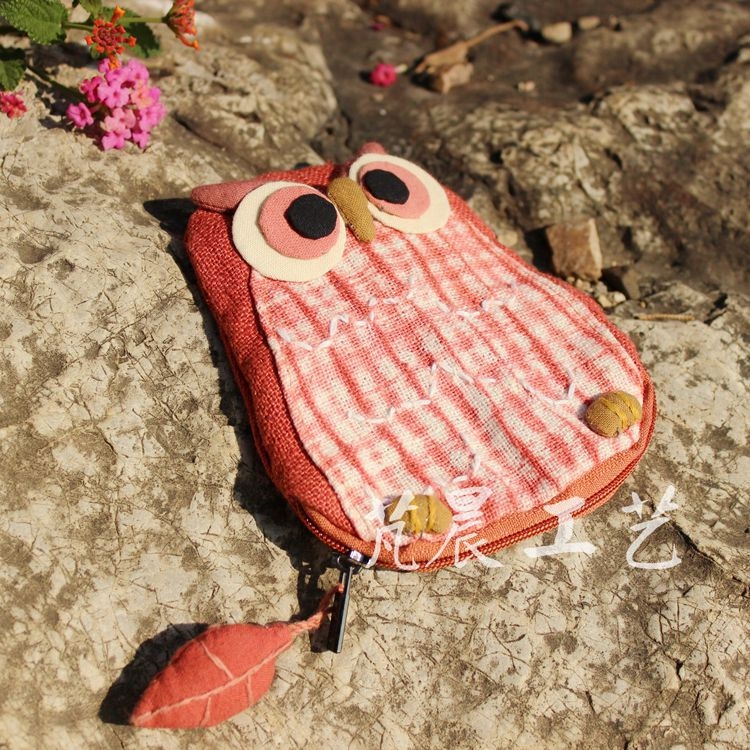 Novčanik za kovanice i torbica za slušalice, cvjetni uzorak, pamuk materijal, tie-dye, pamuk podstava, za svakodnevnu upotrebu