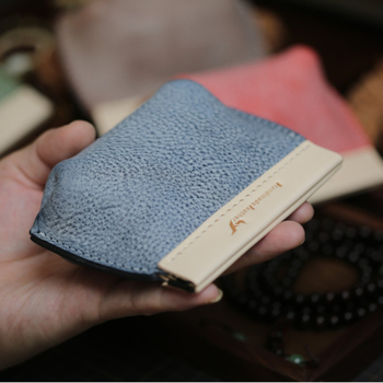 Portofel Monede Lanyu – Piele de vacă, Model simplu, Stil retro, Unisex, Captuseală din piele de vacă