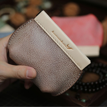 Portofel Monede Lanyu – Piele de vacă, Model simplu, Stil retro, Unisex, Captuseală din piele de vacă