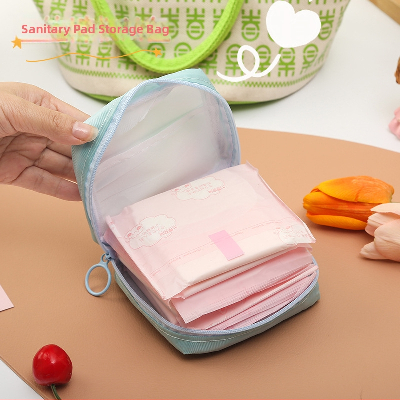 Soaring taška na skladovanie hygienických vložiek, kuboidálny tvar, nylonová, model 02, viacúčelová pre cestovanie a kozmetiku