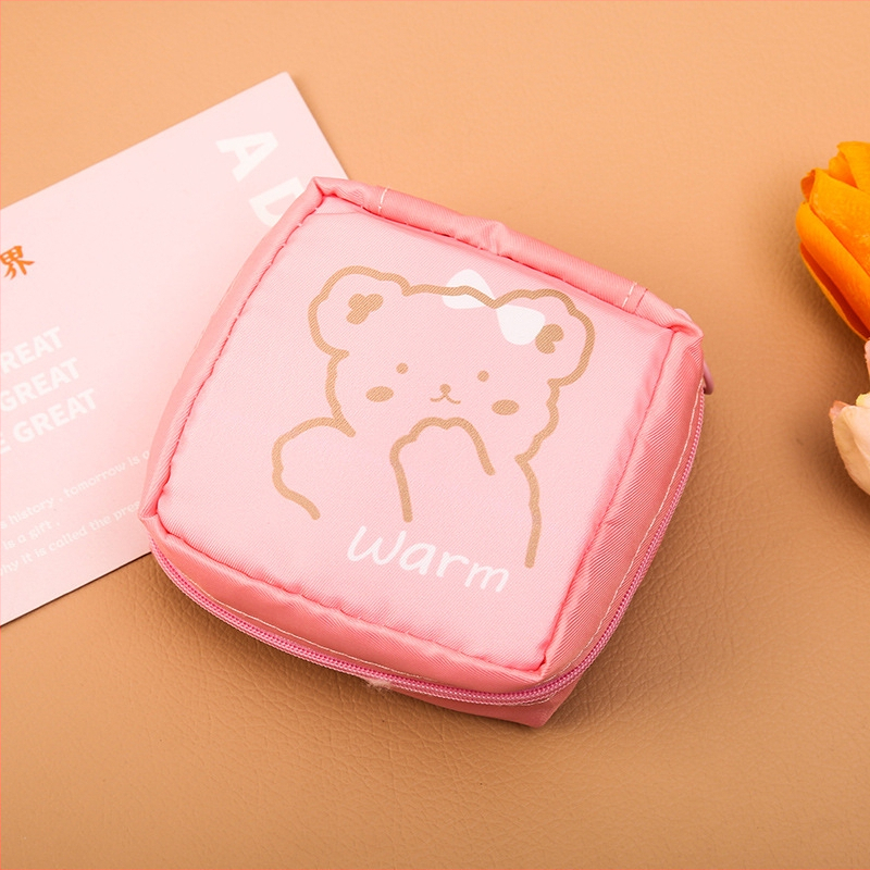 Soaring taška na skladovanie hygienických vložiek, kuboidálny tvar, nylonová, model 02, viacúčelová pre cestovanie a kozmetiku