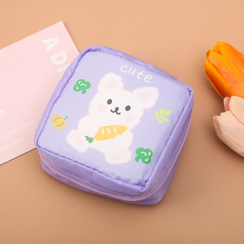 Soaring taška na skladovanie hygienických vložiek, kuboidálny tvar, nylonová, model 02, viacúčelová pre cestovanie a kozmetiku