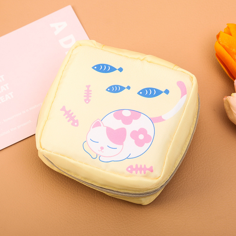 Soaring taška na skladovanie hygienických vložiek, kuboidálny tvar, nylonová, model 02, viacúčelová pre cestovanie a kozmetiku