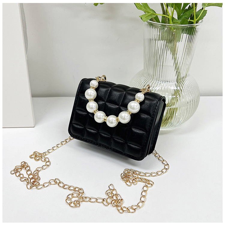 Geantă crossbody pentru copii în stil coreean, material PU, formă orizontală pătrată, închidere cu clapetă, buzunar interior cu fermoar