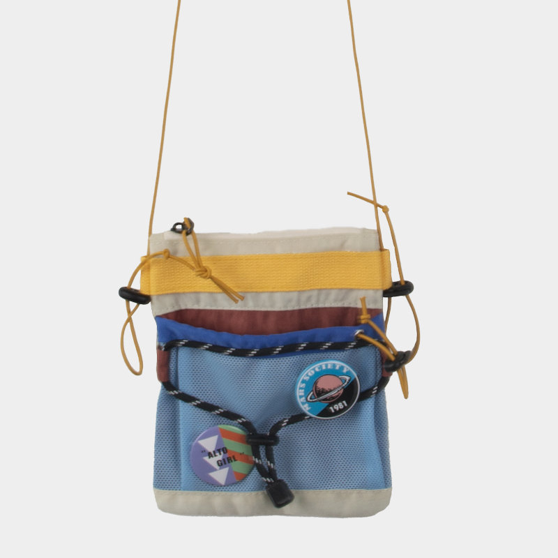 Geantă de telefon mică, crossbody din nylon, cu fermoar, formă vertical pătrată și buzunar intern pentru telefon