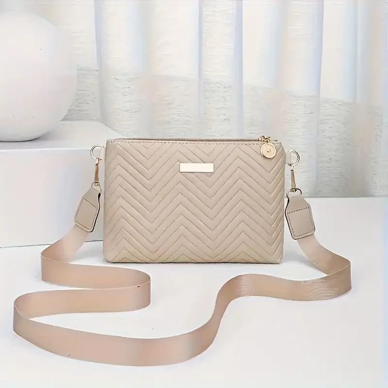 PU klasična clutch torba s jednim remenom, zatvaračem, džepom za mobitel, poliester podstava, gradski stil