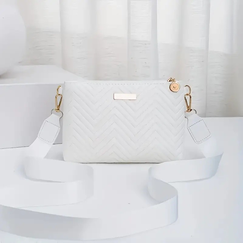 PU klasična clutch torba s jednim remenom, zatvaračem, džepom za mobitel, poliester podstava, gradski stil