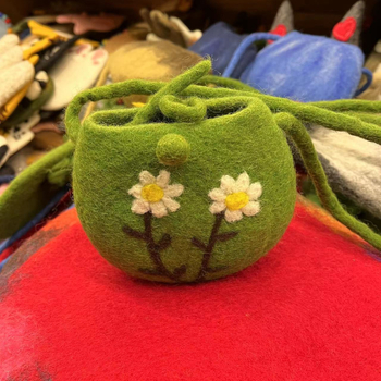 Geantă mică din fetru, în stil bucket bag, pentru utilizare zilnică, design proaspăt și drăguț, sezon iarnă 2023