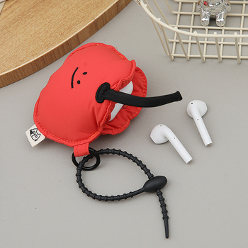 Privjesak novčanik za AirPods futrolu — mekan pliš, vodootporno, poliester, motiv anime crtani, podstava od platna