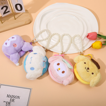 Portofel pluș pentru monede cu model animal, stil proaspăt și dulce, brand Yayao