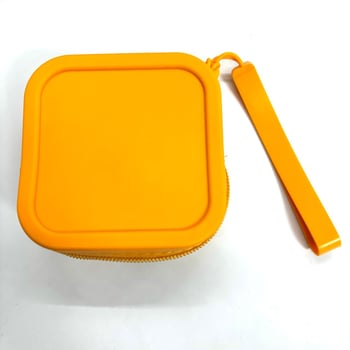 Portofel din silicon pentru monede cu fermoar, unisex, stil urban minimalist