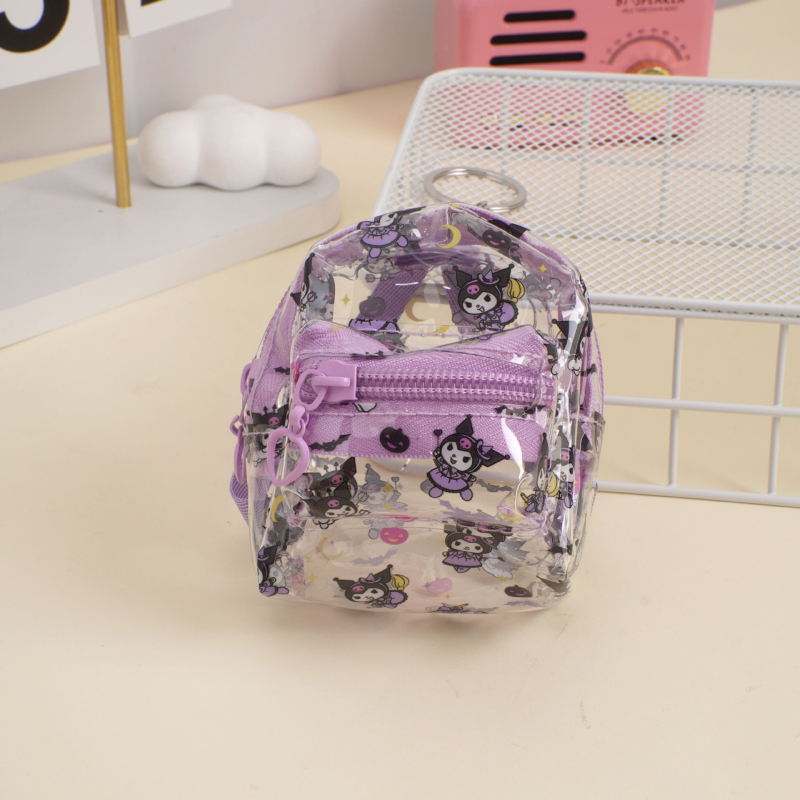 Portofel pentru monede din PVC, model desen animație, stil proaspăt și drăguț, unisex, primăvara 2025