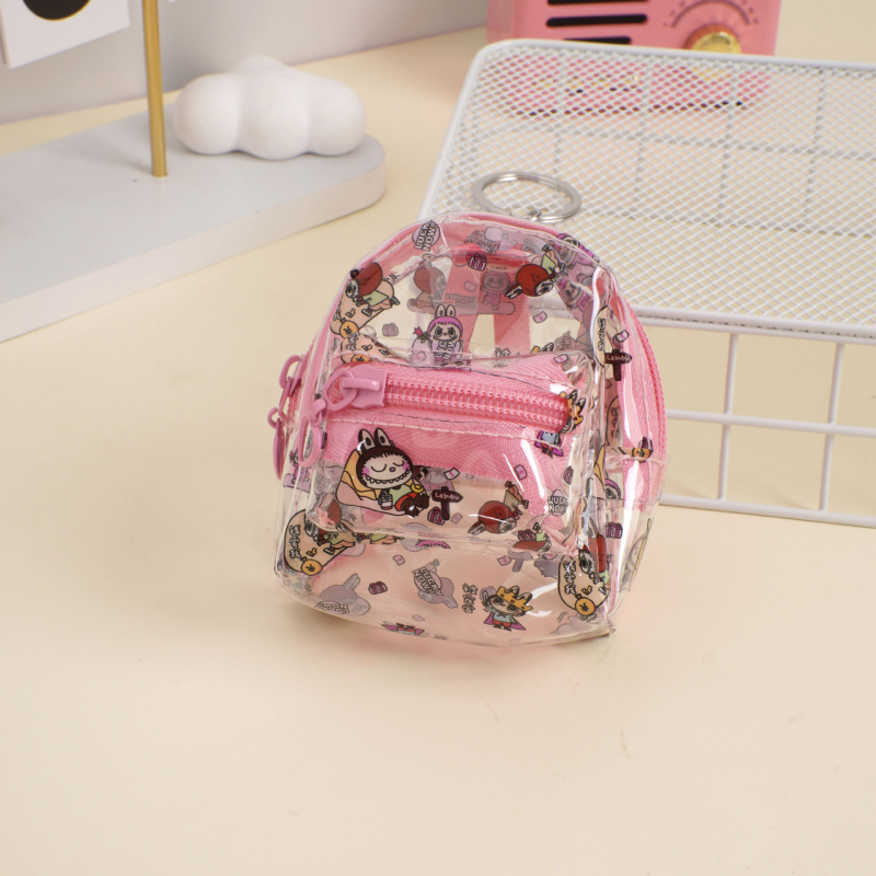 Portofel pentru monede din PVC, model desen animație, stil proaspăt și drăguț, unisex, primăvara 2025