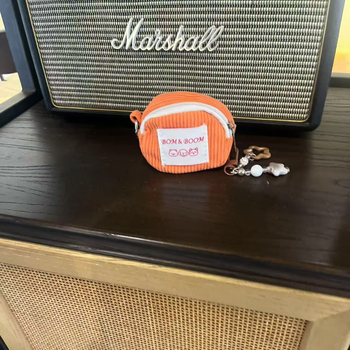 Portofel de monede corduroy cu dungi – ultraușor, stil de călătorie, unisex