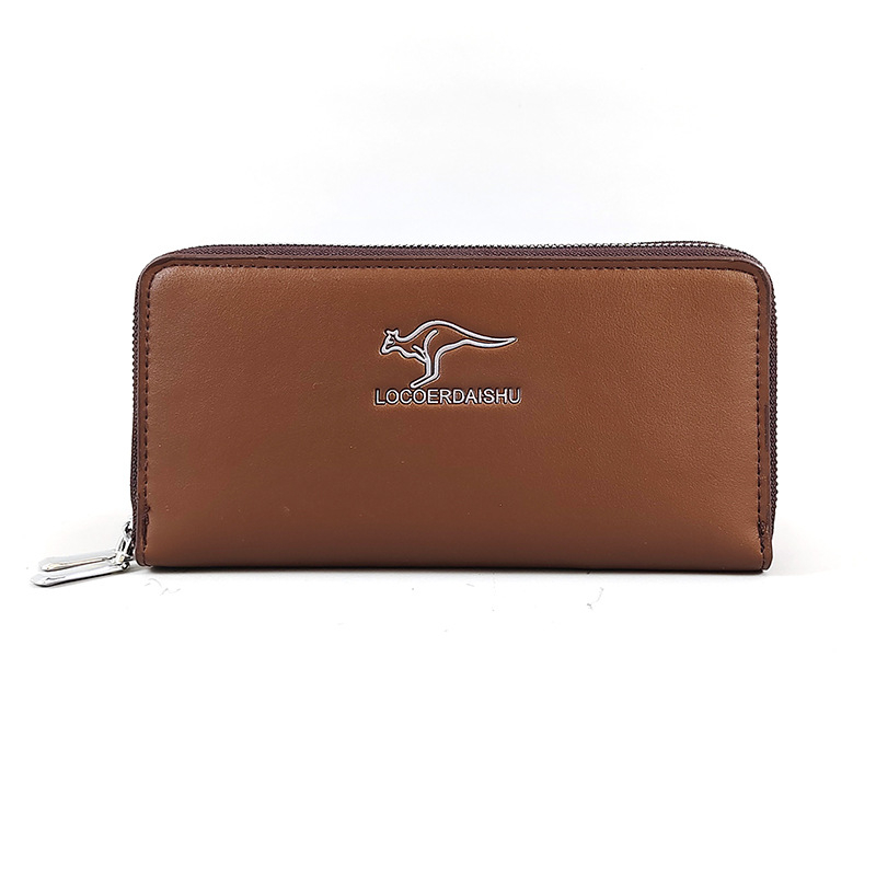 Muški PU kožni dugi clutch s jednom ručkom, organizator za telefon i kartice, najlon podstava, model S99-1