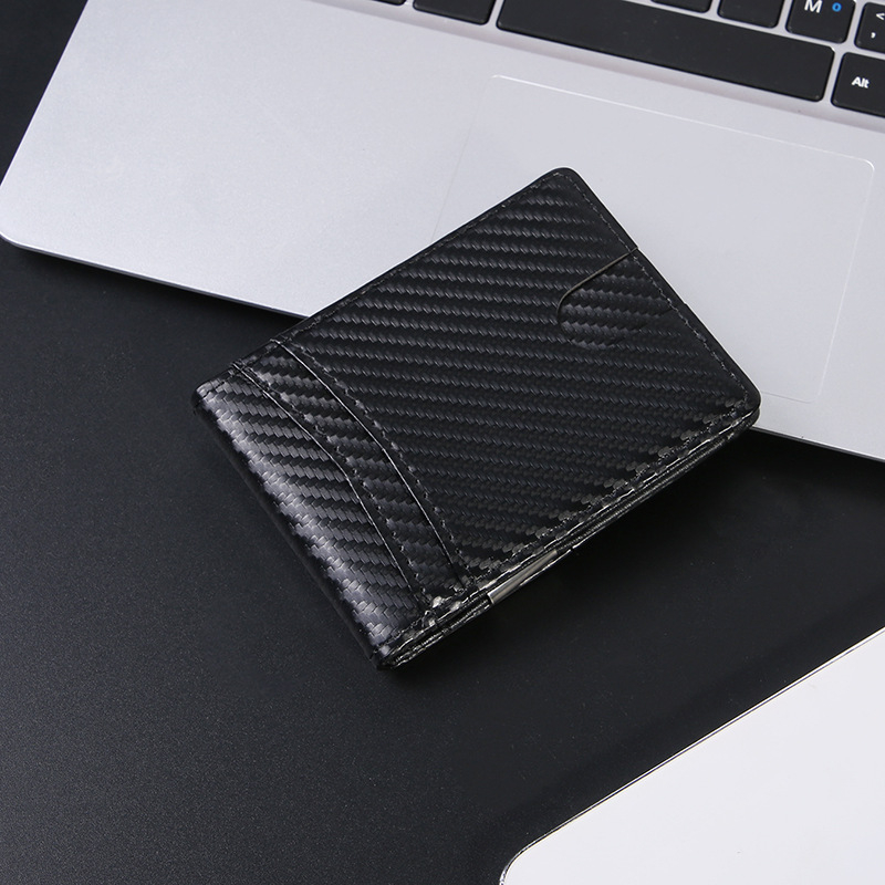 Portofel pentru carduri, stil business elit, dungi, exterior PVC, căptușeală PU, respirabil, antibacterian