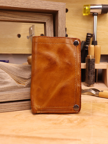 Portofel din piele de vită, lucrat manual, capacitate mare, stil vertical clutch, exterior din primul strat de piele, căptușeală din piele de vită, unisex