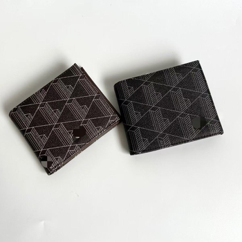Unisex PU bifold novčanik s geometrijskim uzorkom, vodootporna unutarnja podstava od sintetičke kože