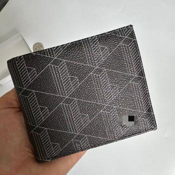Unisex PU bifold novčanik s geometrijskim uzorkom, vodootporna unutarnja podstava od sintetičke kože