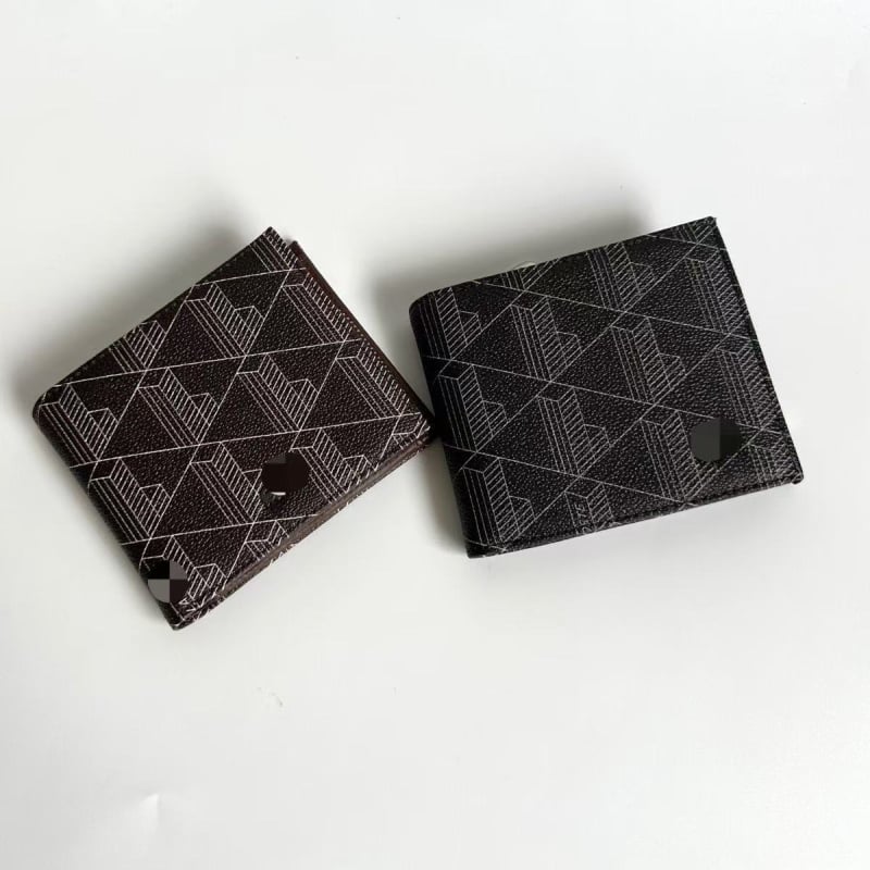 Unisex PU bifold novčanik s geometrijskim uzorkom, vodootporna unutarnja podstava od sintetičke kože