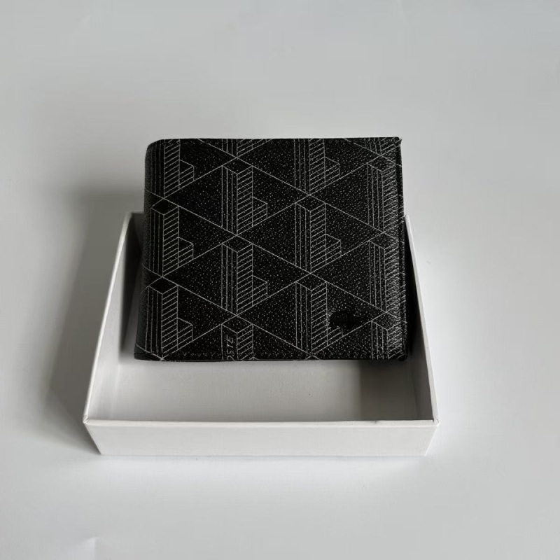 Unisex PU bifold novčanik s geometrijskim uzorkom, vodootporna unutarnja podstava od sintetičke kože