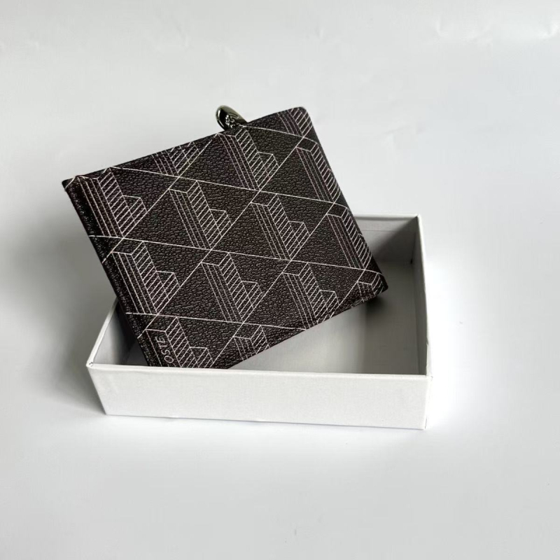 Unisex PU bifold novčanik s geometrijskim uzorkom, vodootporna unutarnja podstava od sintetičke kože