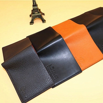 Portofel scurt pentru bărbați Mori Label, piele PU, model pătrat, buzunar pentru carduri, stil business zilnic, căptușeală din piele sintetică