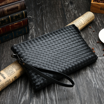 Muška clutch torba od mikrovlaknaste sintetičke kože, horizontalan kvadratni oblik, zatvaranje na zip, zaštita od krađe, unutarnji džepovi: džep sa zatvaračem, džep za mobitel, džep za ID