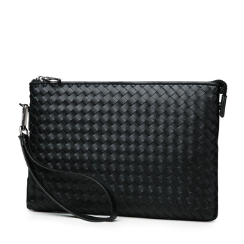 Muška clutch torba od mikrovlaknaste sintetičke kože, horizontalan kvadratni oblik, zatvaranje na zip, zaštita od krađe, unutarnji džepovi: džep sa zatvaračem, džep za mobitel, džep za ID